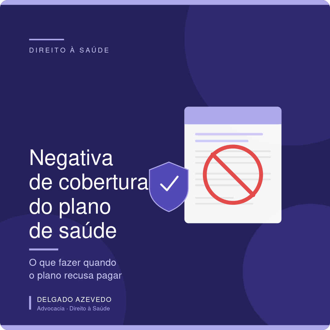 negativa de cobertura do plano de saúde