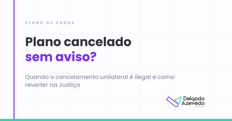 cancelamento unilateral do plano de saúde — capa do artigo